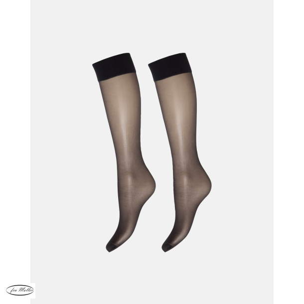 DECOY Kneehigh soft lux 2 pak black 15 den