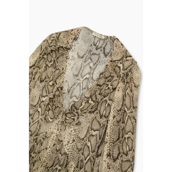The New Society Isley dress snake print