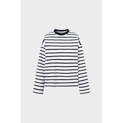 T&T Cheleste LS top navy white stripe