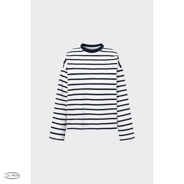 T&T Cheleste LS top navy white stripe