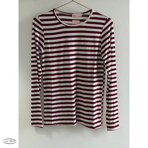 WILTO Aura shirt strib bordeaux