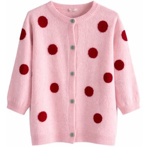 Wilto Cardigan rose dots