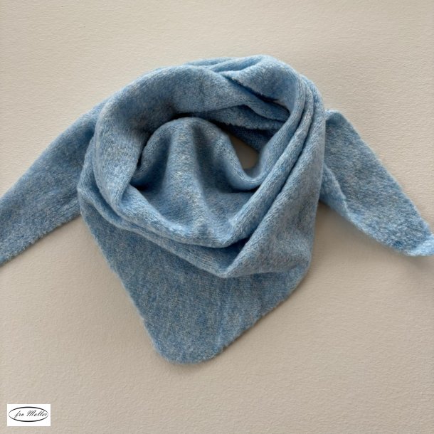 THREE M Scarf plain light blue