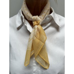 Three M Scarves yellow dots