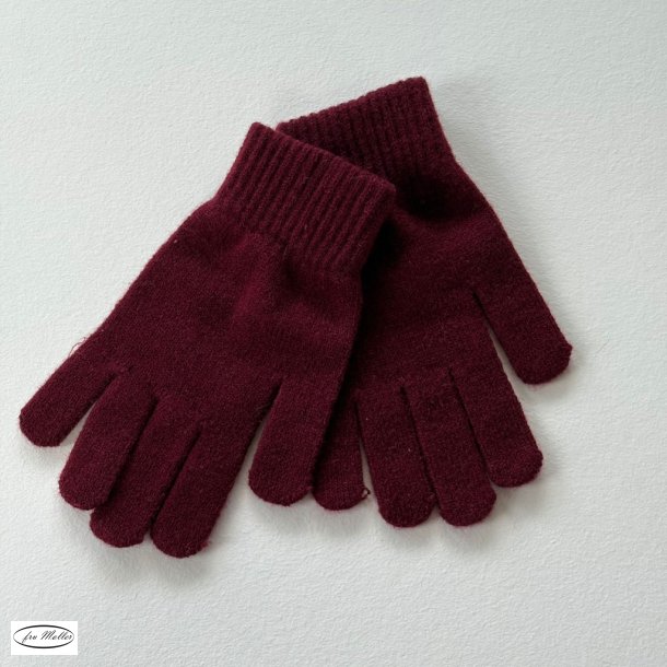 THREE M Gloves bordeaux