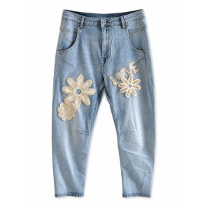 Wilto Jeans with patches blue