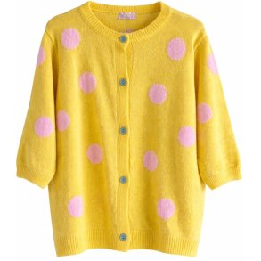 Wilto Cardigan yellow dots