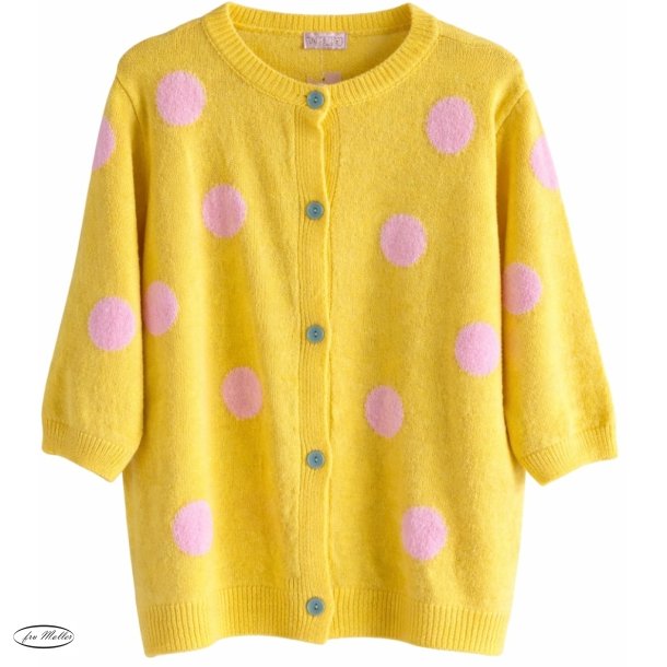 Wilto Cardigan yellow dots