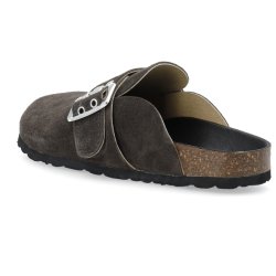 BIANCO Biamiami buckle mule suede brown