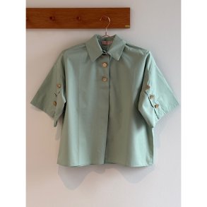 Wilto Shirt mint gold buttons