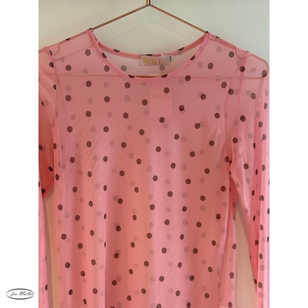 Wilto Mesh blouse rose dots