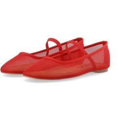 BIANCO Bialilja ballarina mesh red