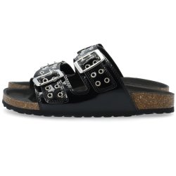 BIANCO Biamiami buckle slide patent black