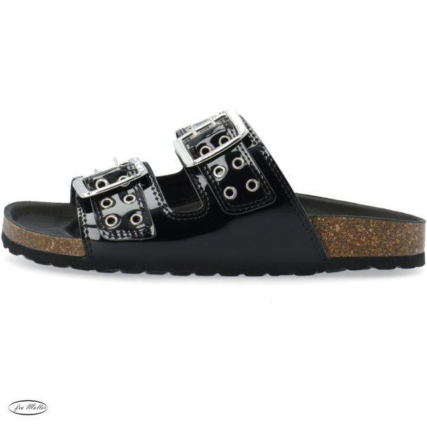 BIANCO Biamiami buckle slide patent black