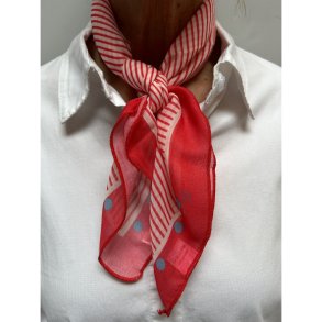 Three M Scarves red stripes