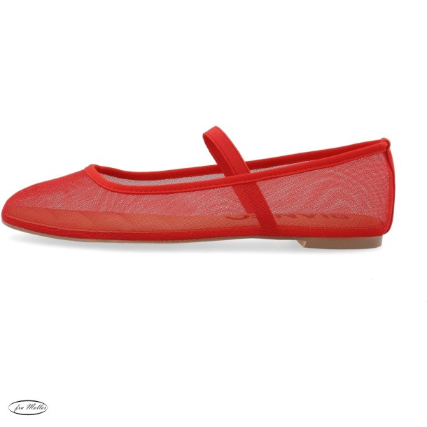 BIANCO Bialilja ballarina mesh red