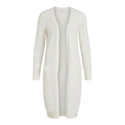 VILA Viril long knit cardigan hvid