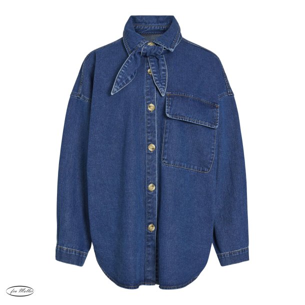 VILA Vikimmi denim shirt