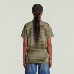 G-Star Unit stripe t-shirt Khaki/Asfalt