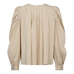 CC Viva pleat blouse powder