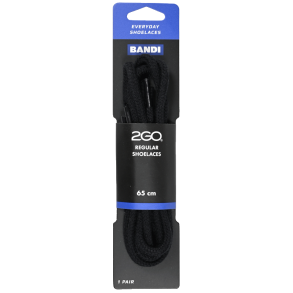 Shoelace 171 black thick round 65