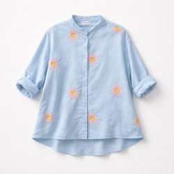 OM-HU Bodhi shirt blue