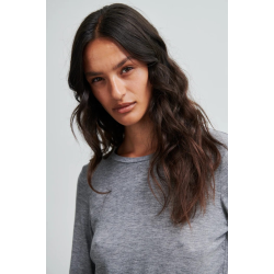 SF Matima o-neck LS tee grey melange