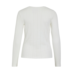 VILA Vikassie pointelle top hvid