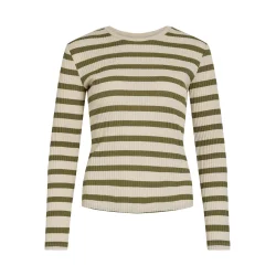 VILA Viamelie o-neck top olive