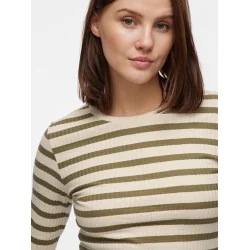 VILA Viamelie o-neck top olive