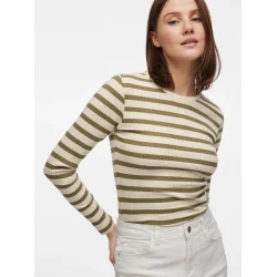 VILA Viamelie o-neck top olive