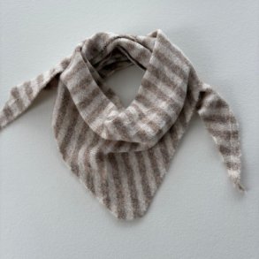 THREE M Scarf stripe taupe