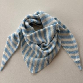 THREE M Scarf stripe blue