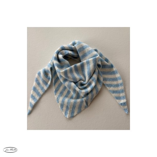 THREE M Scarf stripe blue