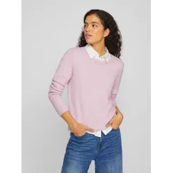 VILA Viril o-neck orchid