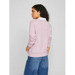 VILA Viril o-neck orchid