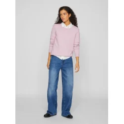 VILA Viril o-neck orchid