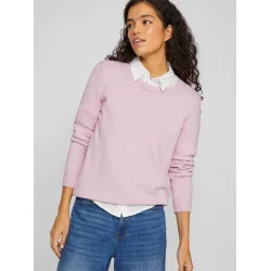 VILA Viril o-neck orchid