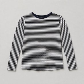 Lisbeth Merrild T-shirt LS marine/hvid