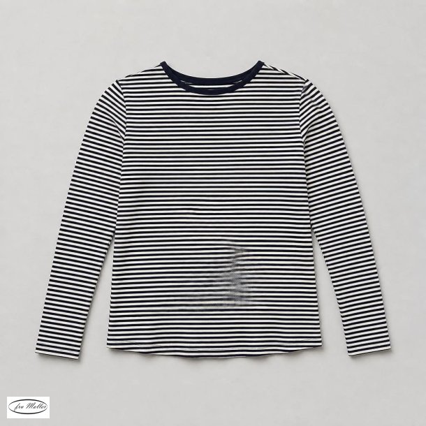 Lisbeth Merrild T-shirt LS marine/hvid