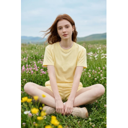 OM-HU Badia T-shirt yellow