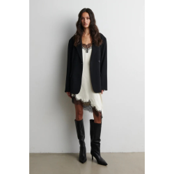 SF Lacia contrast top cream black