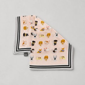 ByLund Silk scarf rose puppy