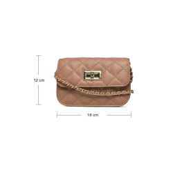 RB Sanya small quiltet bag camel/gold