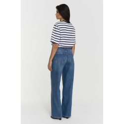T&T Chelsey Tee navy white stripe