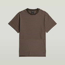 G-Star Unit stripe t-shirt coffee/mauve