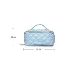 RB Sanya quiltet small cosmetics case blue/silver