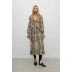The New Society Isley dress snake print