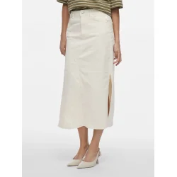 VILA Vinus midi denim skirt cloud 