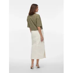 VILA Vinus midi denim skirt cloud 